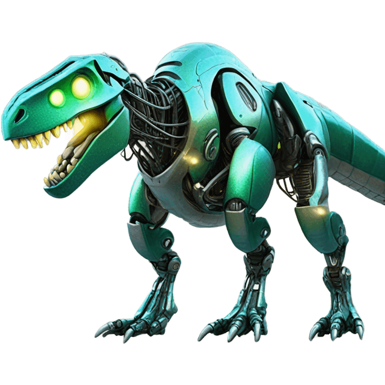 Robot dinosaur emoji