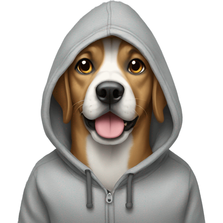 dog wearing a hoodie  emoji