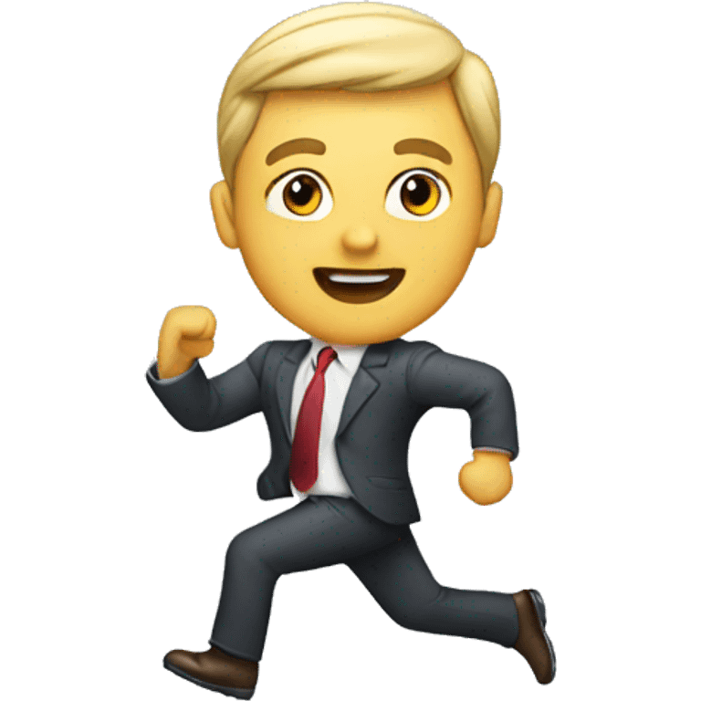 business executive running a race emoji