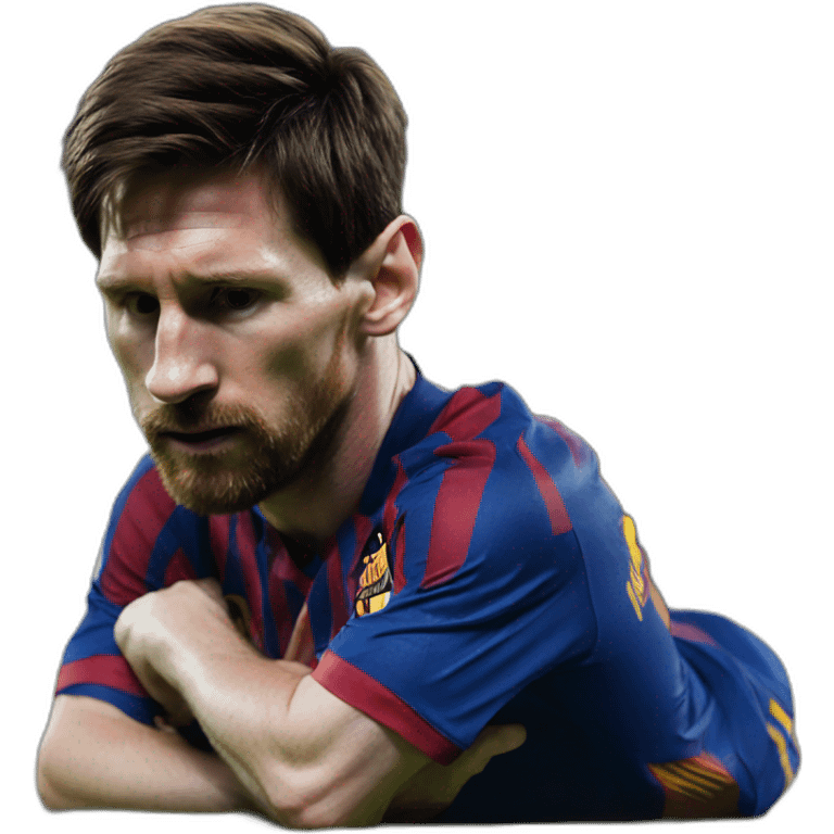 Messi down emoji