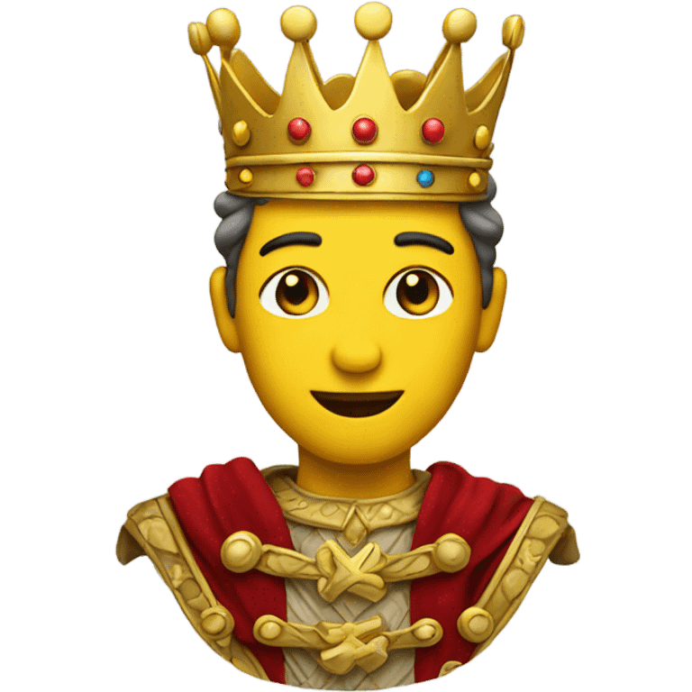 King emoji yellow  emoji