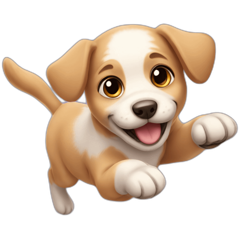 Puppy flying  emoji