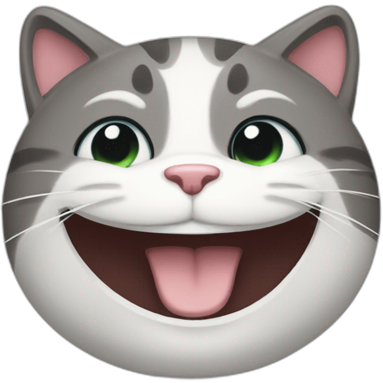 Smart cat smile emoji