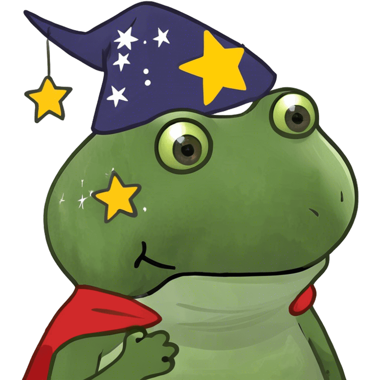 bufo with shooting stars out of eye sockets emoji