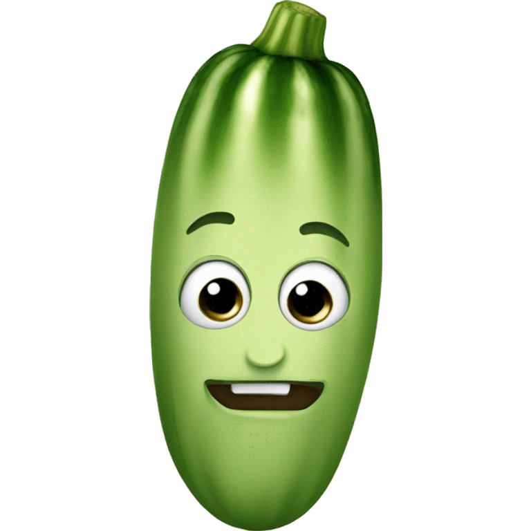 face as a zuccini  emoji