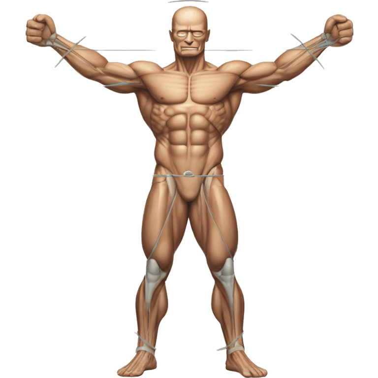 Muscle Vitruvian Man emoji