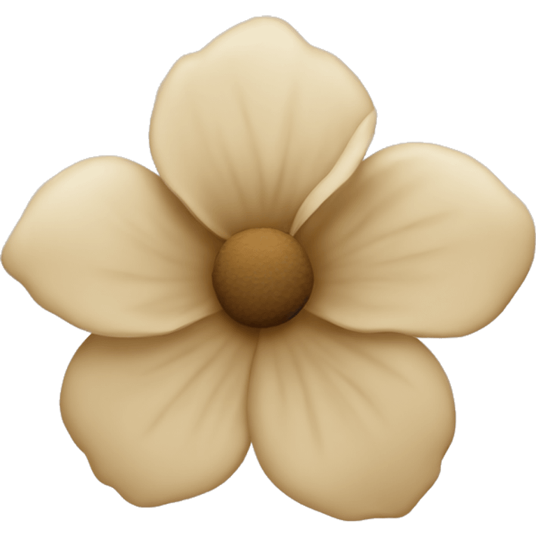 Beige flower emoji