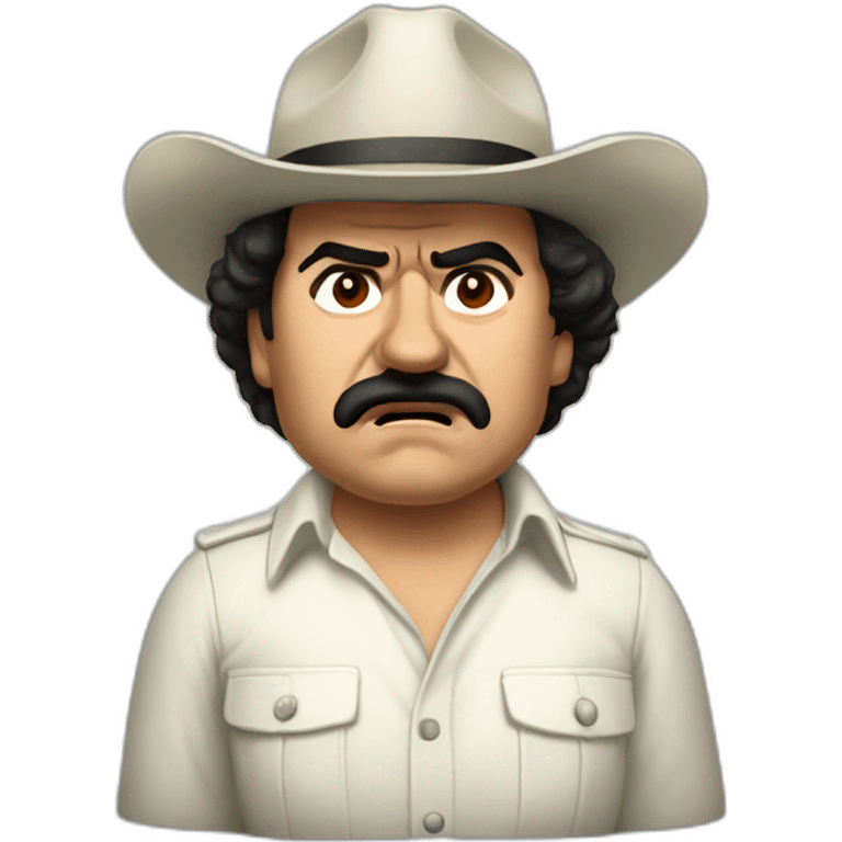 Pablo Escobar angry emoji