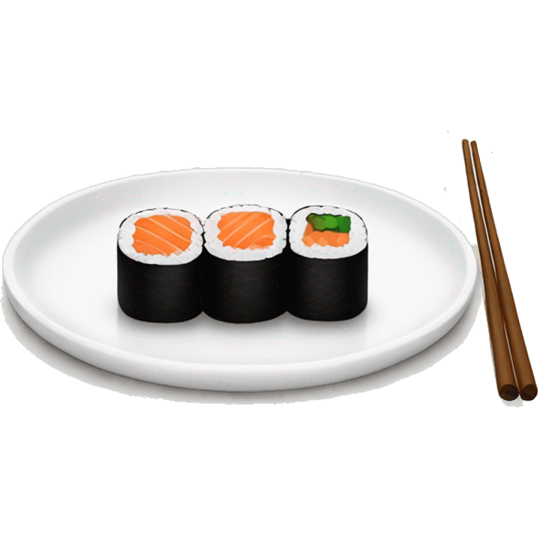 sushi on a plate emoji