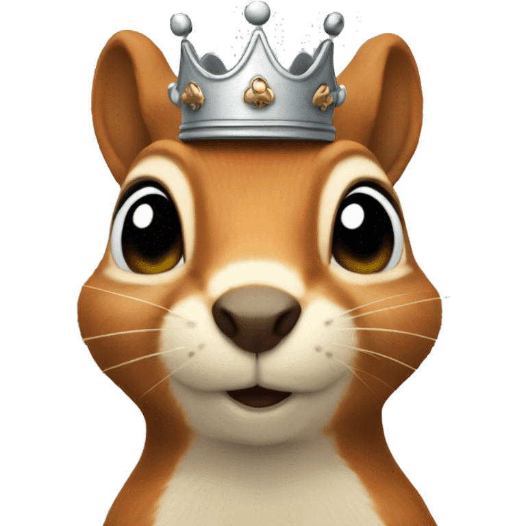 squirrel head with a crown emoji