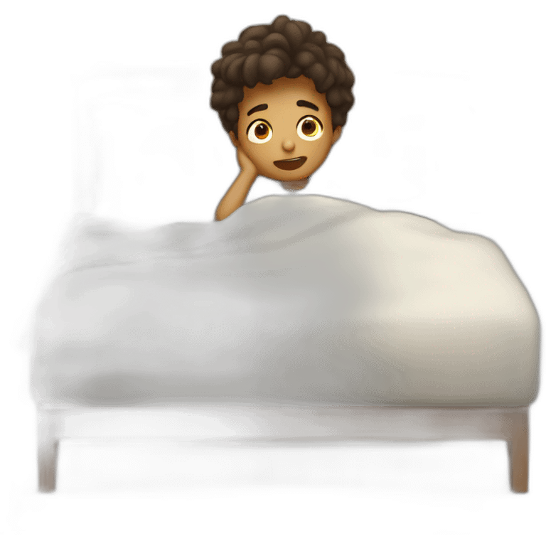 A boy waking up emoji