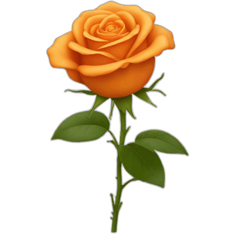 Orange-rose emoji