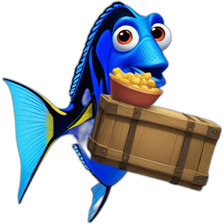 finding dory holding fortnite game emoji