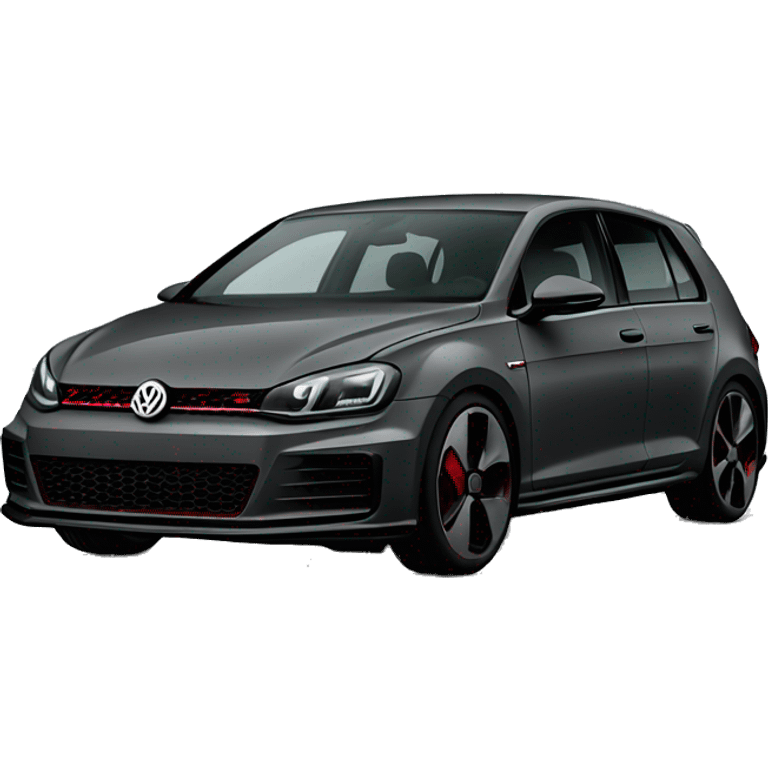 dark grey volkswagen gti four door emoji