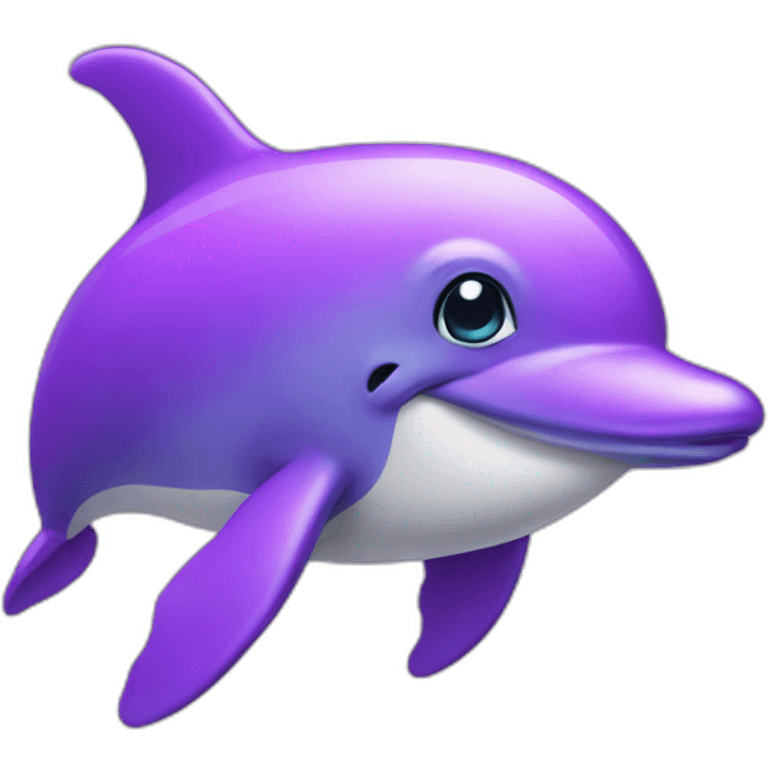 dressed purple dolphin emoji