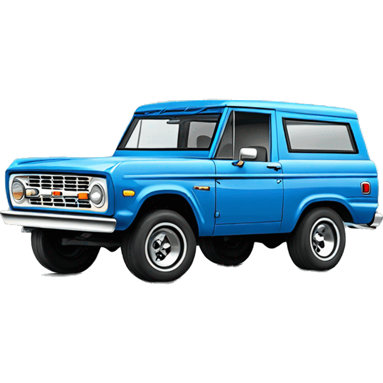 blue retro Ford bronco emoji