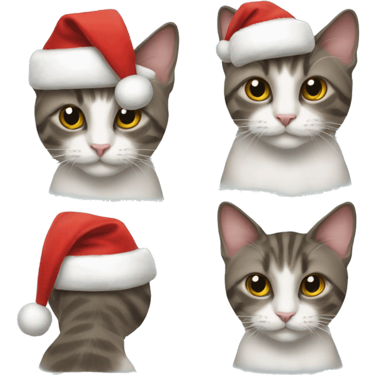 Cat christmas emoji