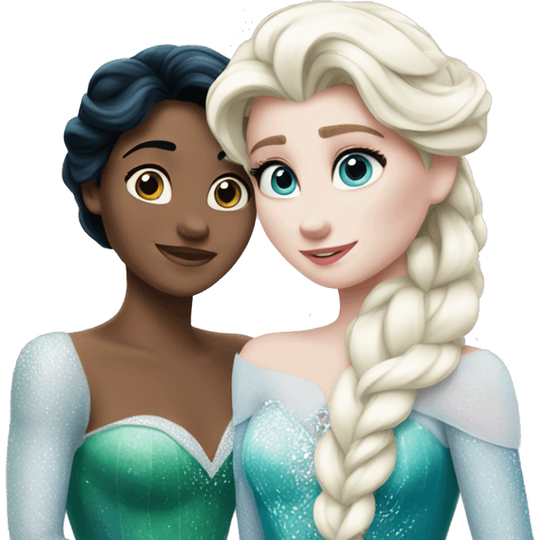 Ariel with elsa emoji