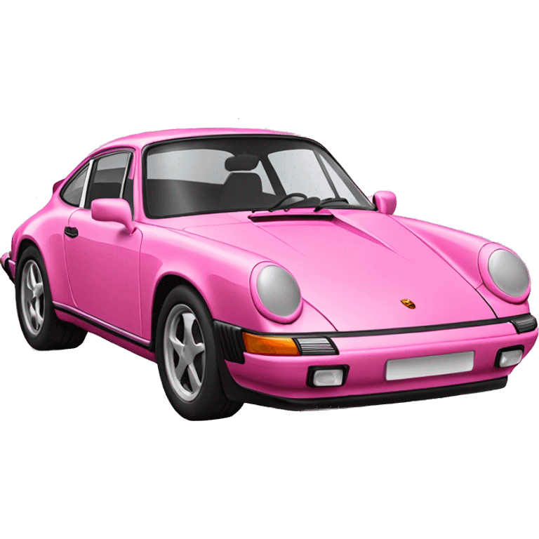 Pink porsche 911 emoji