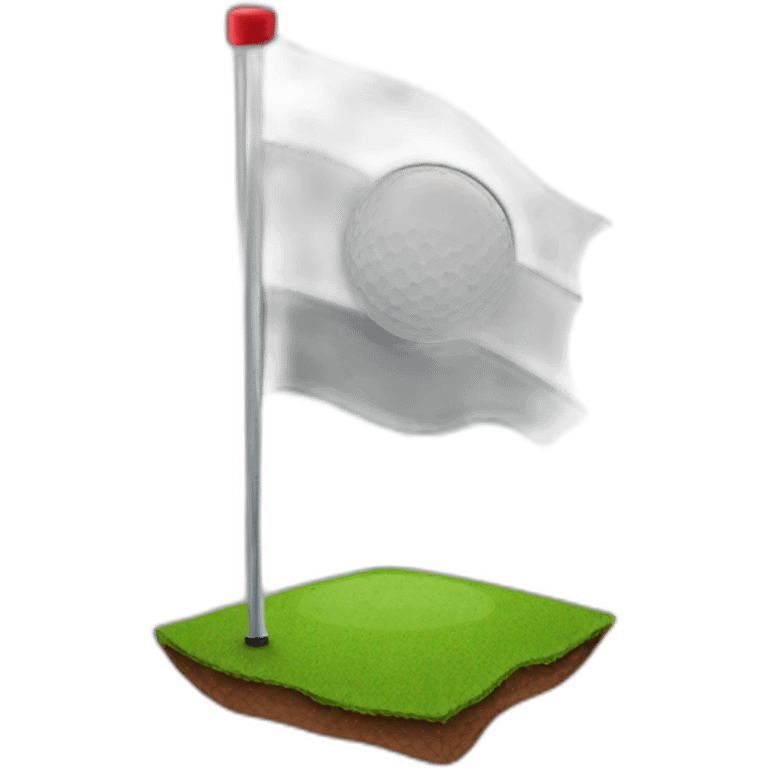 golf hole flag emoji