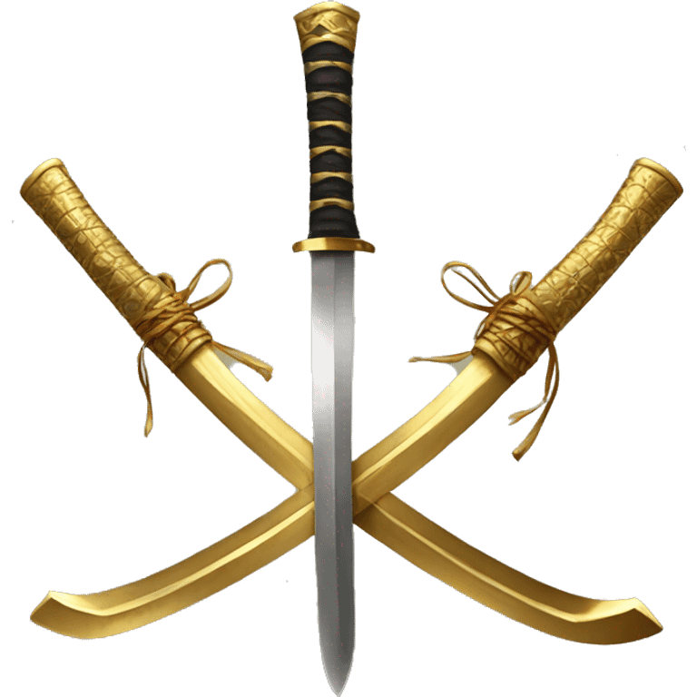 Gold katana emoji