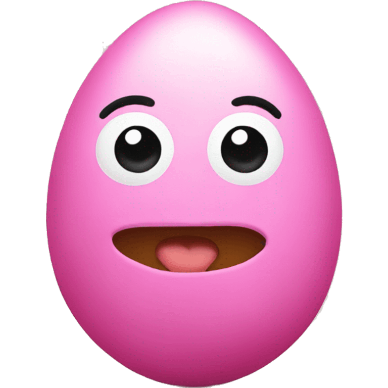 Pink egg emoji