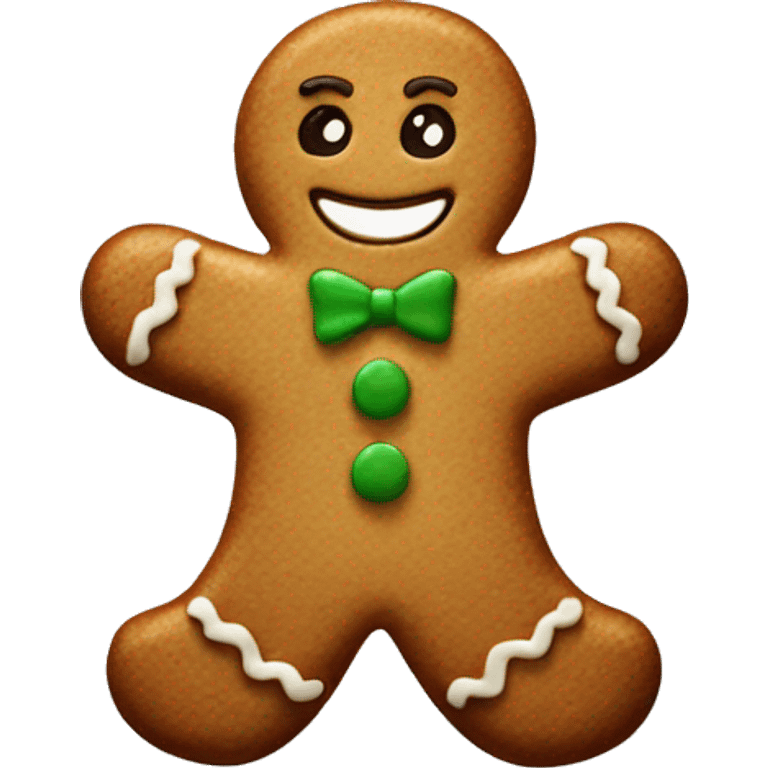 Gingerbread cookie emoji