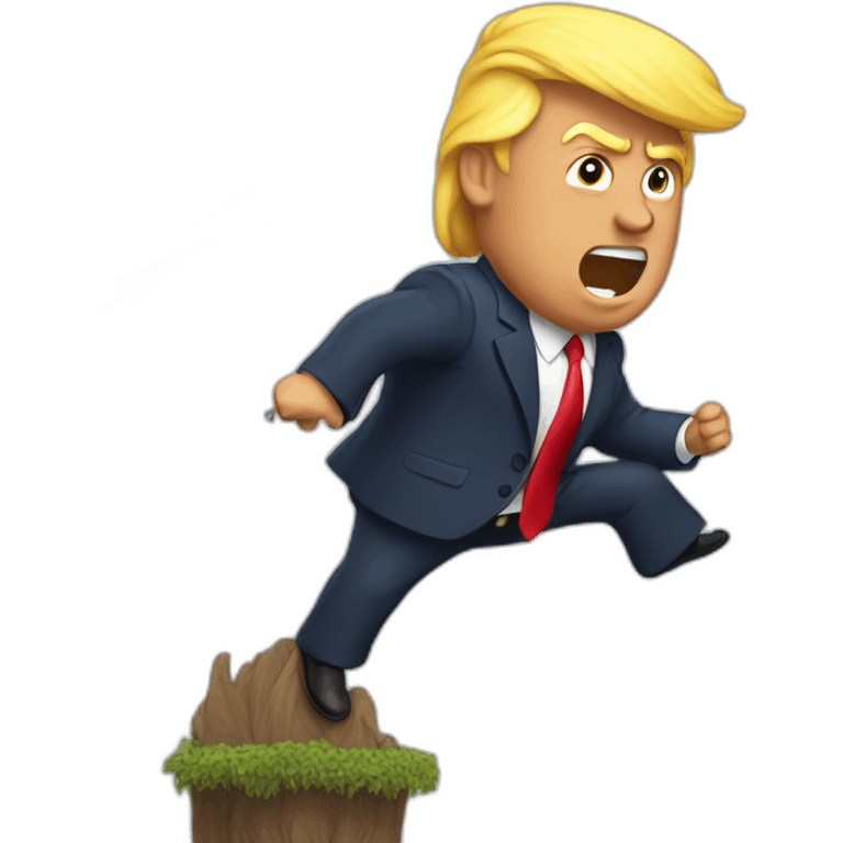 trump in the wind emoji