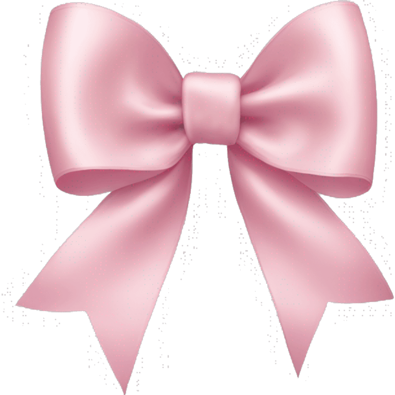 light pink ribbon bow emoji