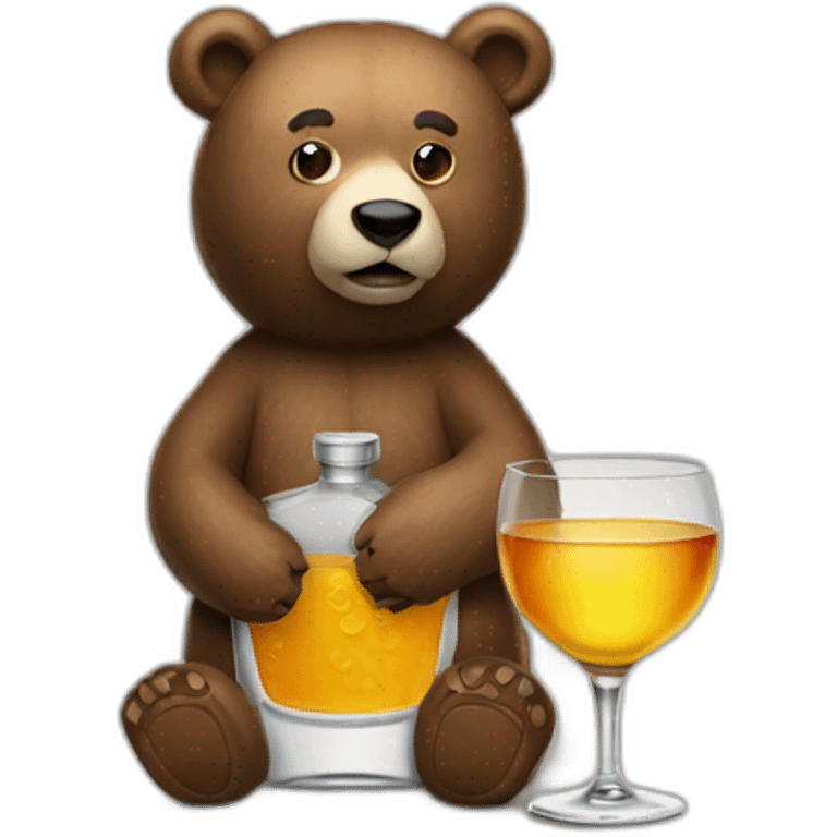 vodka bear emoji