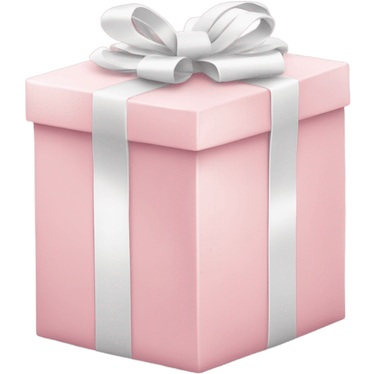 Light pink Christmas gifts under a white Christmas tree  emoji