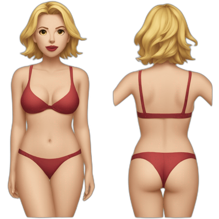 scarlett johansson bikini emoji