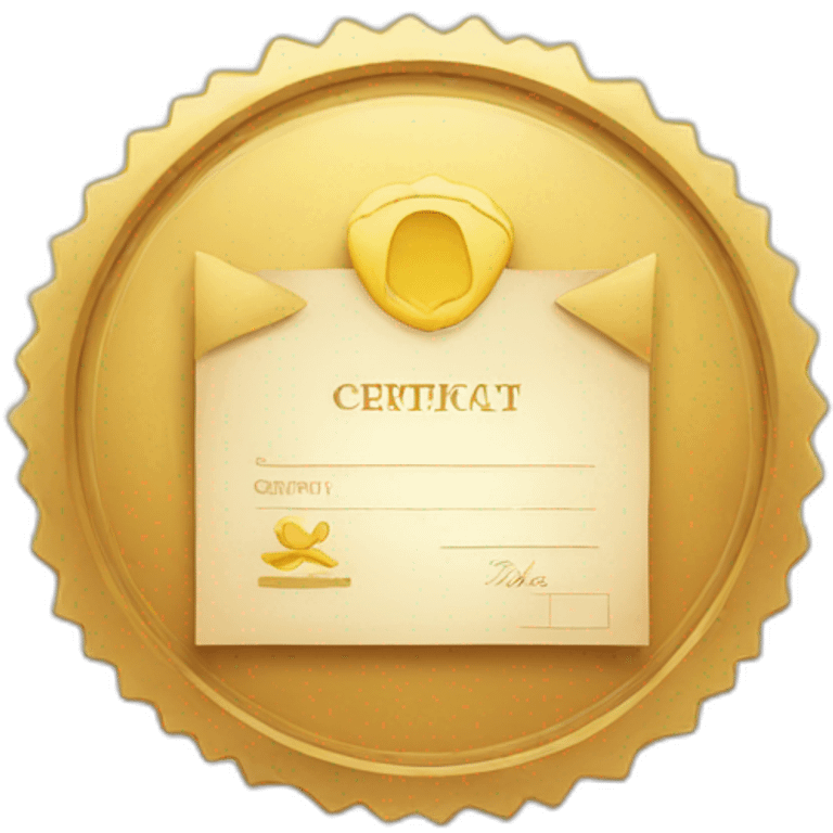 certificat emoji