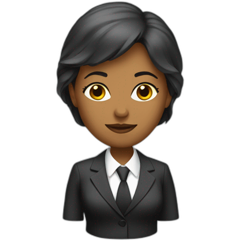 Financial woman in suit emoji