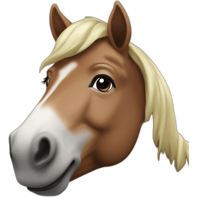 vegan horse smiling  emoji