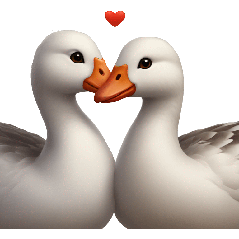 geese in love emoji