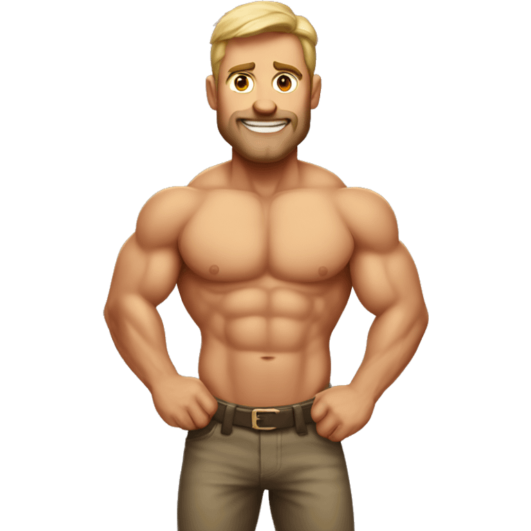 muscular Australian dad emoji