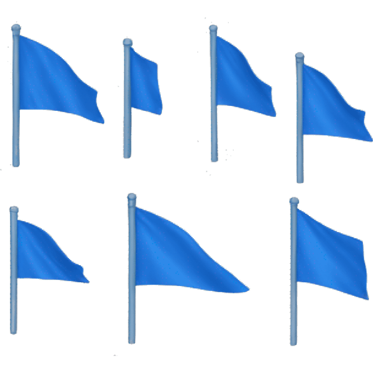 Blue flags emoji