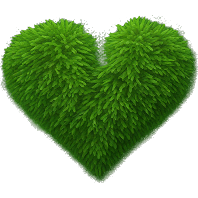 pine green grassy heart emoji