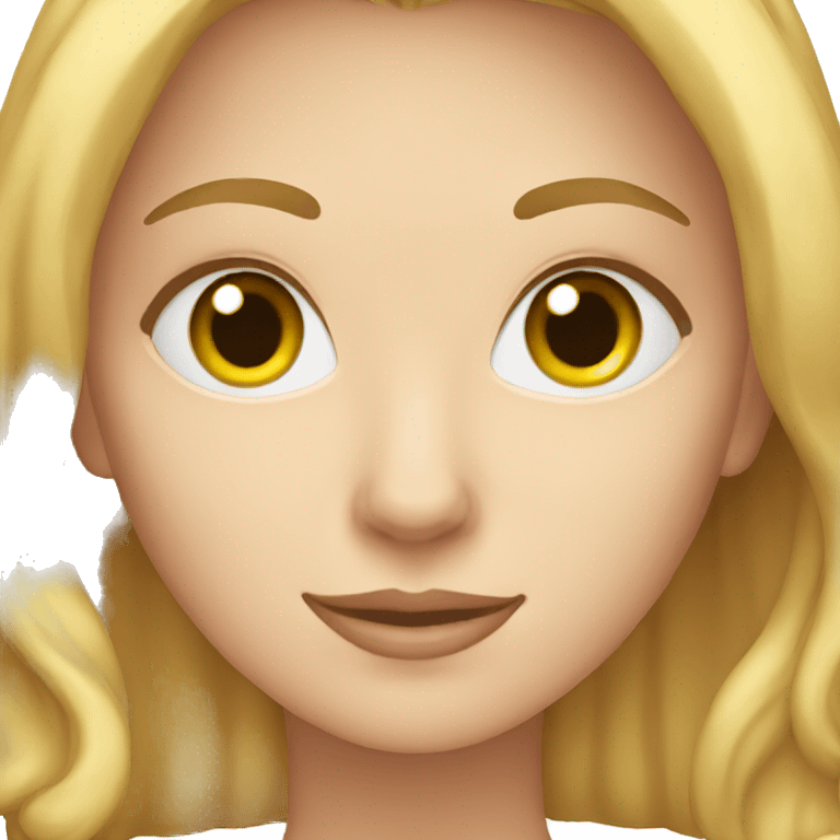 blonde white woman with brown cat emoji