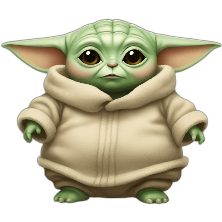 Very Fat baby yoda emoji