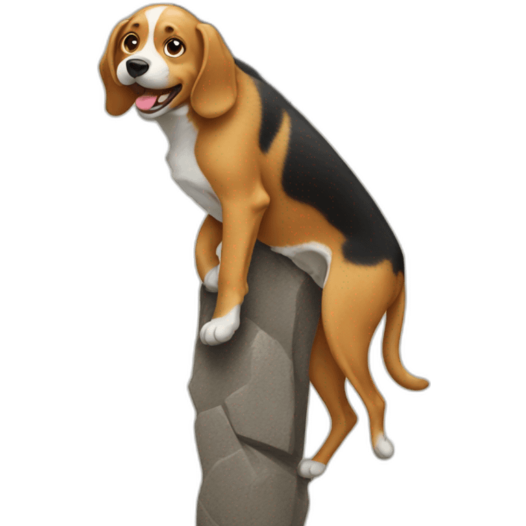 dog climbing emoji