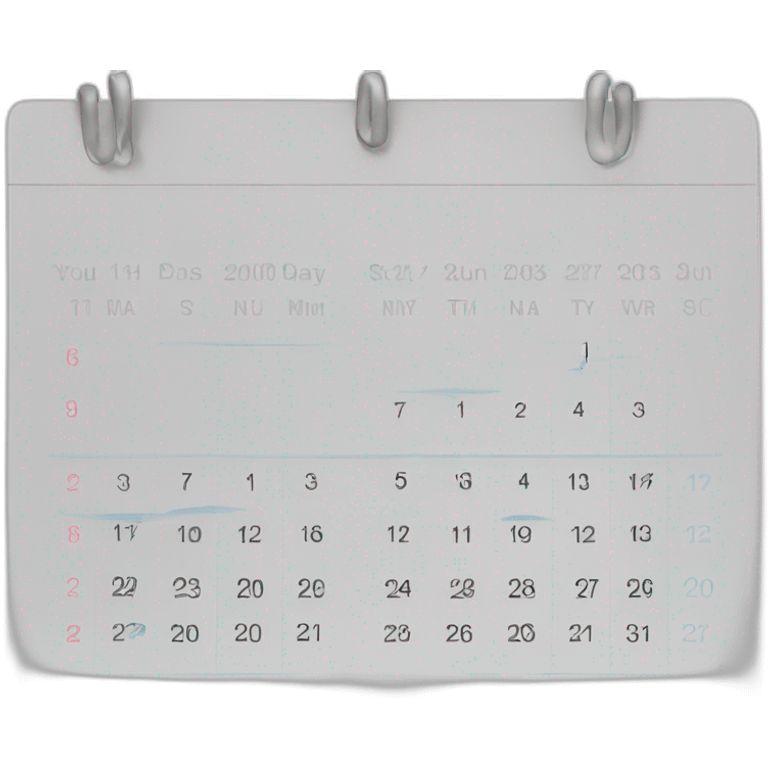 calendar emoji