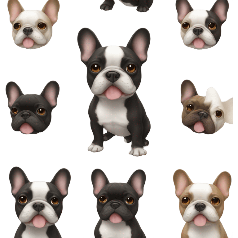 french bulldog  emoji