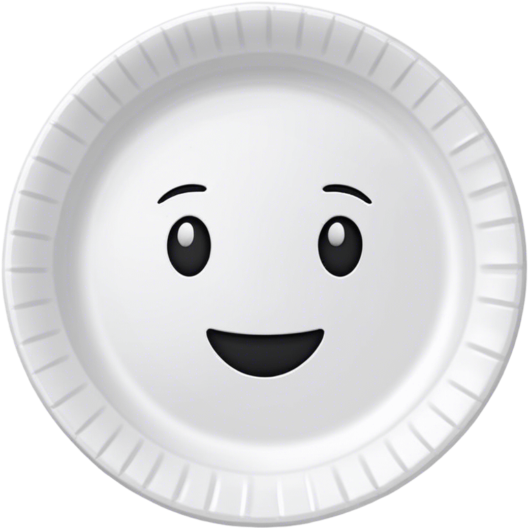 Paper plate. Nothing else  emoji