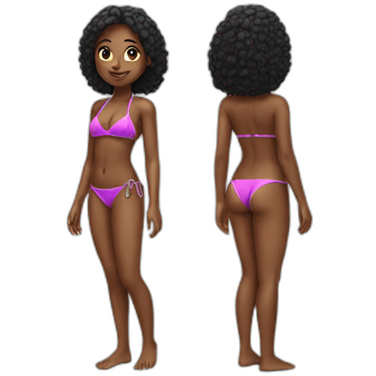 bikini girl emoji