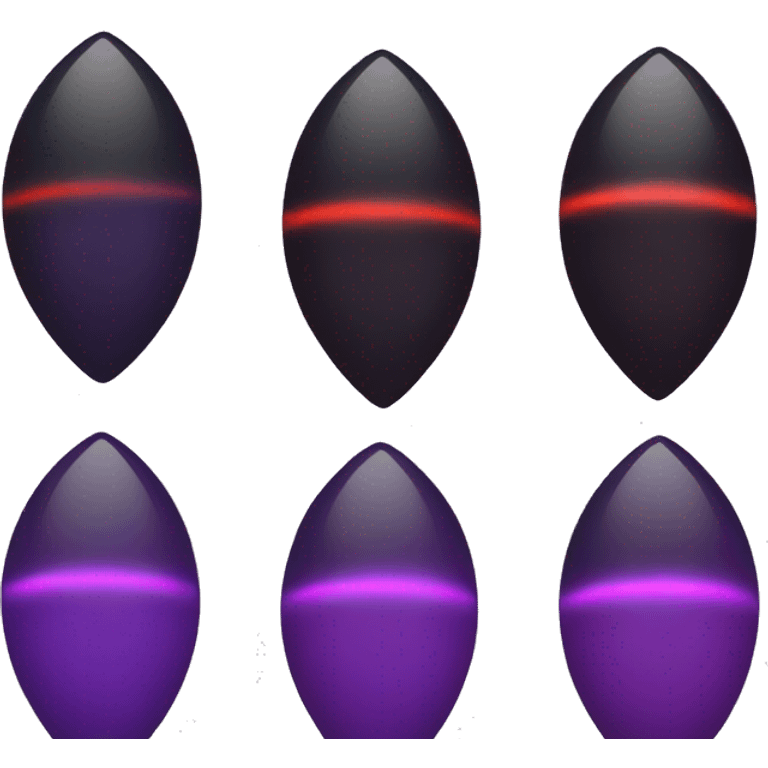 Black purple red orb emoji