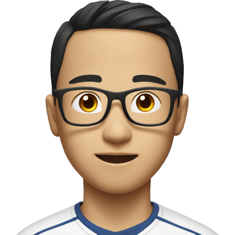 asian athlete boy with glasses emoji