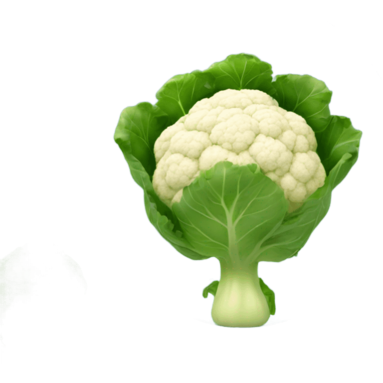 cauliflower looking in the mirror emoji