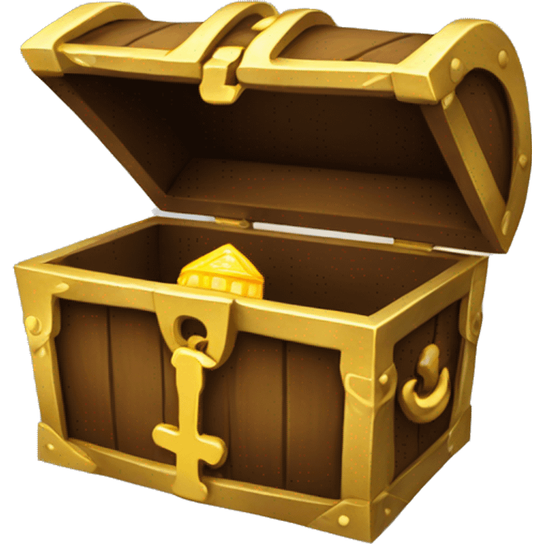 Treasure box with gold fall put key facing right  emoji